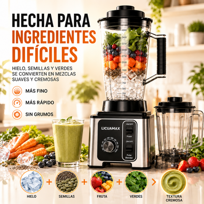 LICUAMAX PRO MULTIFUNCIONAL 8 EN 1 + RECETARIO Y REGALO SORPRESA