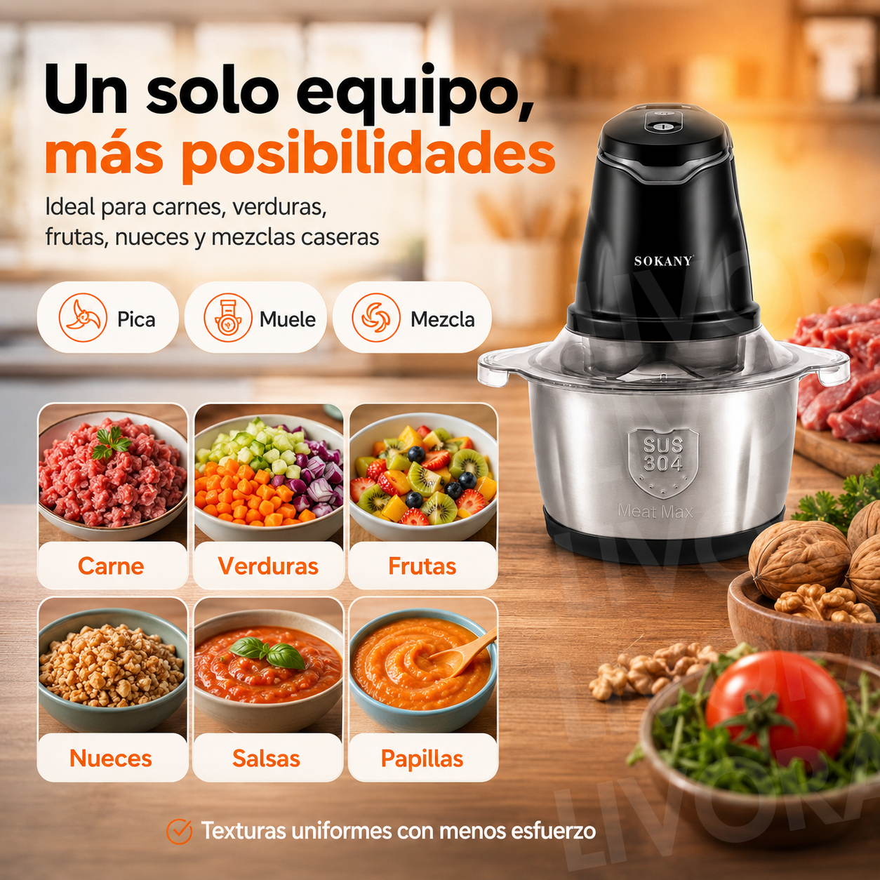 PROCESADOR DE ALIMENTOS - SOKANY