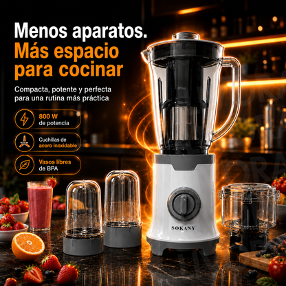 LICUADORA SOKANY 4 EN 1