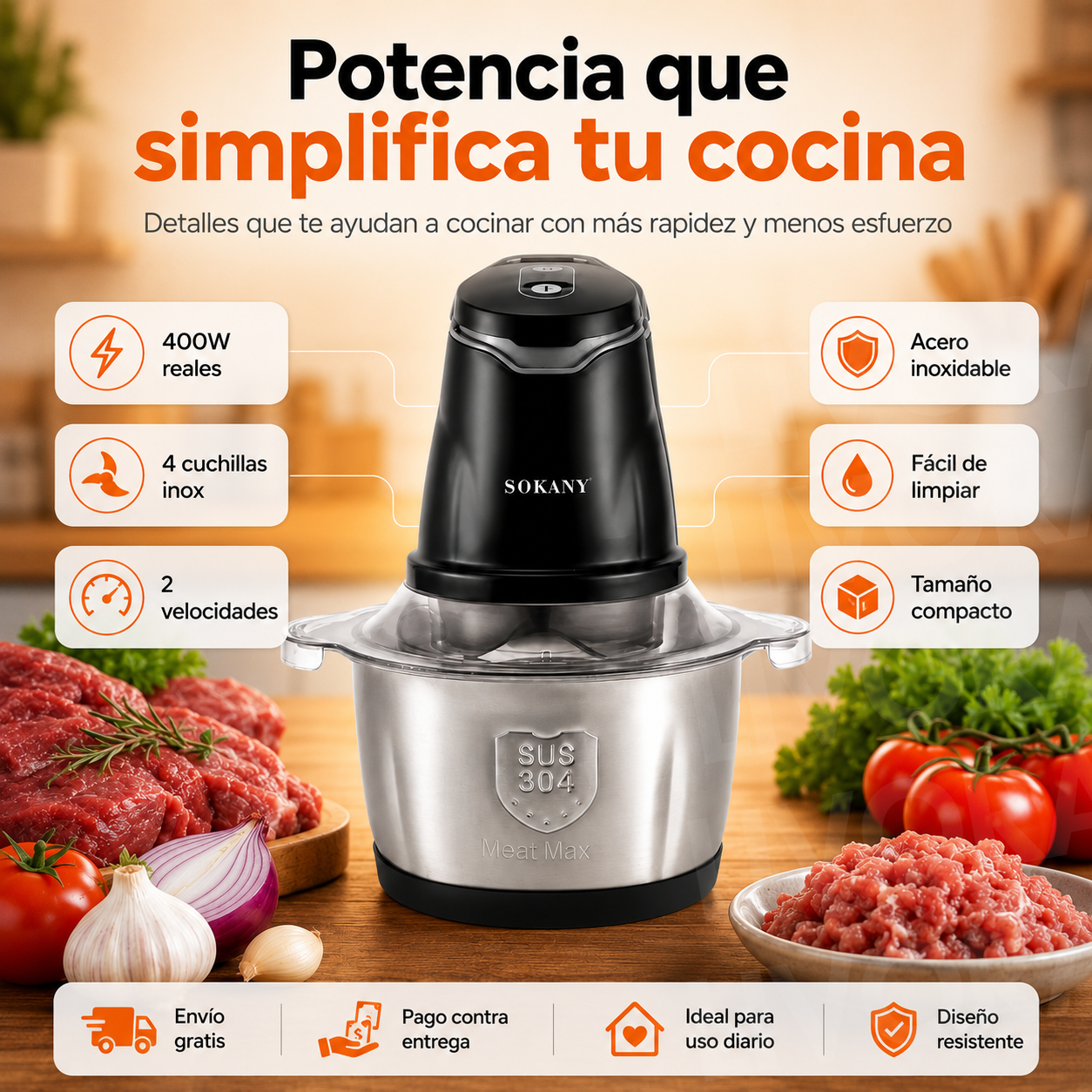 PROCESADOR DE ALIMENTOS - SOKANY